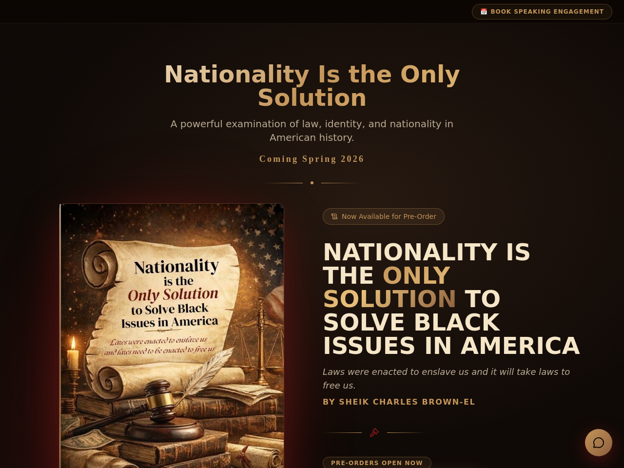 Nationality is The Only Solution to Solve Black Issues in America